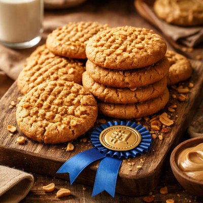 Image of Blue Ribbon Peanut Butter Cookies
