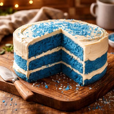Image of Blue Suede Cake