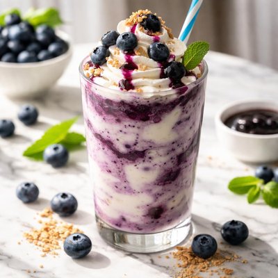 Image of Blueberries and Cream Frappuccino