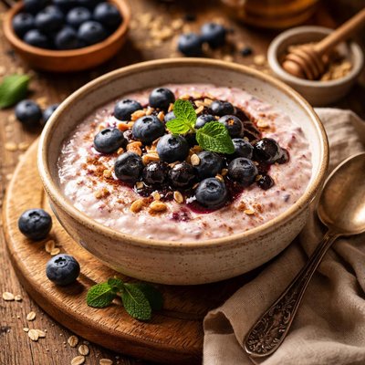 Image of Blueberries Cream Porridge