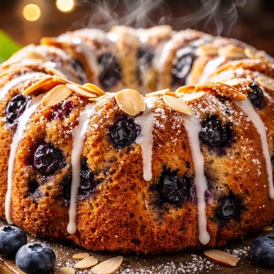 Image of Blueberry Almond Bundt Cake