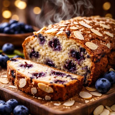 Image of Blueberry Almond Tea Bread