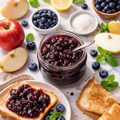 Image of Blueberry and Apple Jam