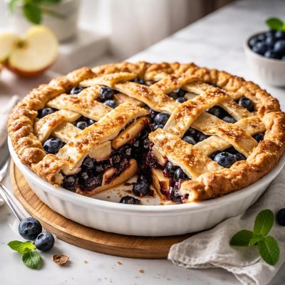 Image of Blueberry and Apple Pie