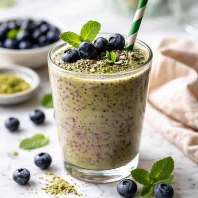 Image of Blueberry and Green Tea Smoothie