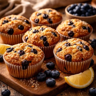 Image of Blueberry and Lemon Muffins