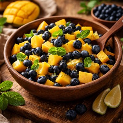 Image of Blueberry and Mango Fruit Salad