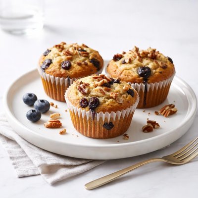 Image of Blueberry and Pecan Muffins Delia Smith