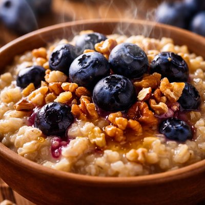 Image of Blueberry and Walnut Oatmeal