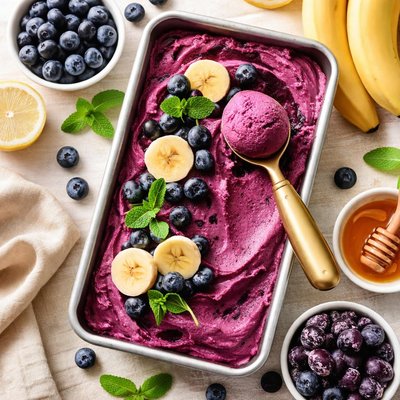 Image of Blueberry Banana Sorbet