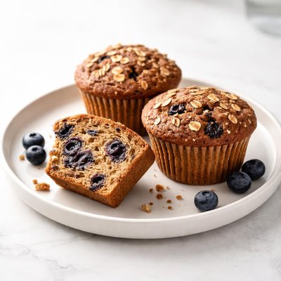 Image of Blueberry Bran Muffins Gluten Free