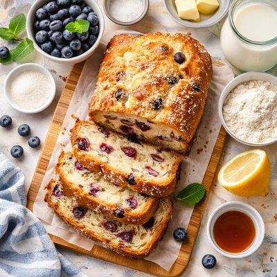 Image of Blueberry Bread for Bread Machine
