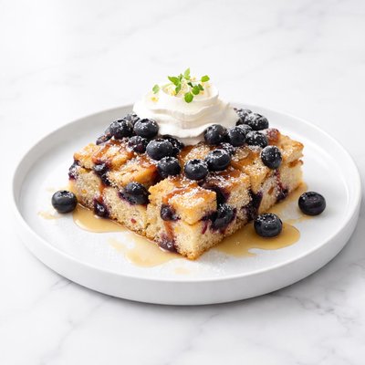 Image of Blueberry Breakfast Bread Pudding