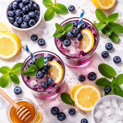 Image of Blueberry Buzz Non Alcoholic Cocktail