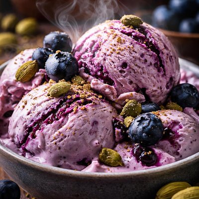 Image of Blueberry Cardamom Ice Cream from Iceland