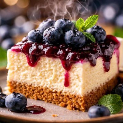 Image of Cheesecake de Arándanos Sin Lácteos