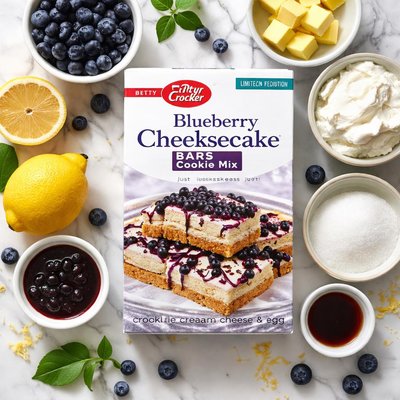 Image of Blueberry Cheesecake Bars Cookie Mix