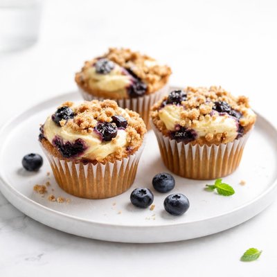 Image of Blueberry Cheesecake Muffins