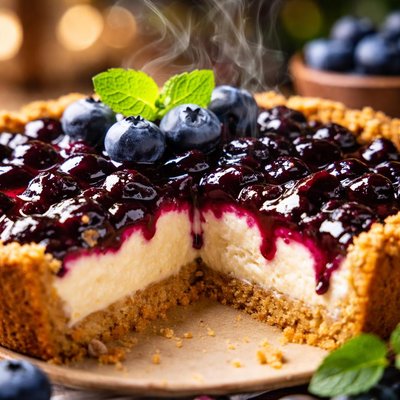 Image of Blueberry Cheesecake Pie