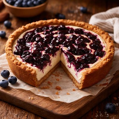 Image of Blueberry Cheesecake Pie and Crust