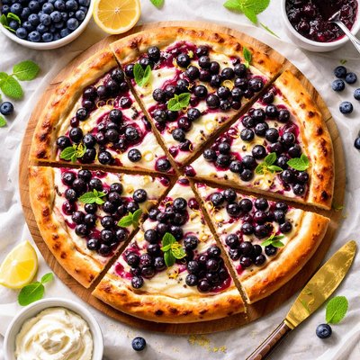 Image of Blueberry Cheesecake Pizza
