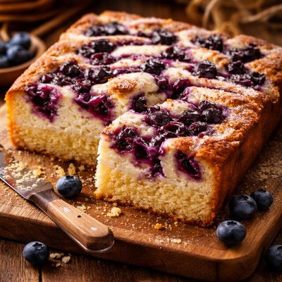 Image of Blueberry Cheesecake Pudding Cake