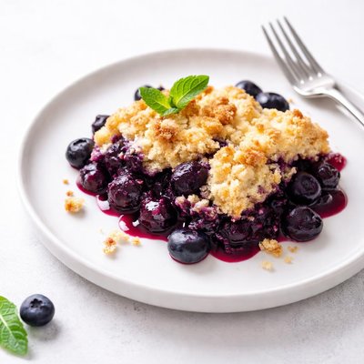 Image of Cobbler de Arándanos Sin Lácteos.