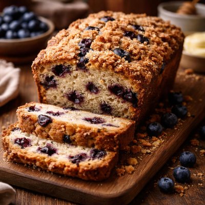 Image of Blueberry Cobbler Loaf Bread