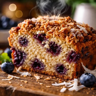 Image of Blueberry Coconut Coffee Cake