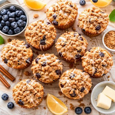 Image of Blueberry Coffee Cake Muffins