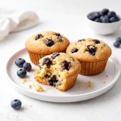 Image of Blueberry Cornmeal Muffins