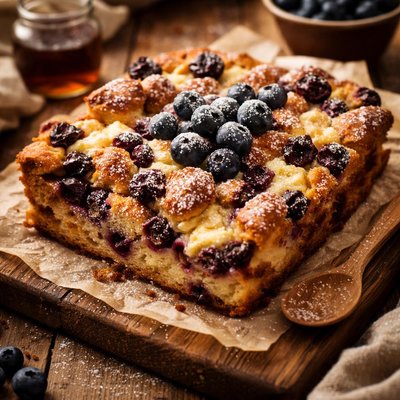 Image of Blueberry Cream Cheese Bread Pudding