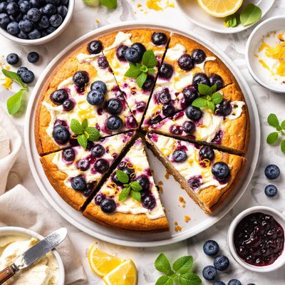 Image of Blueberry Cream Cheese Cake