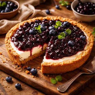 Image of Blueberry Cream Cheese Pie