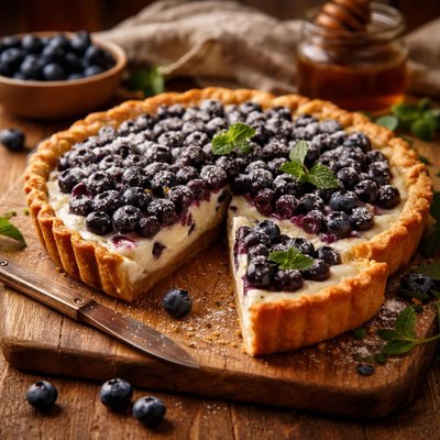 Image of Blueberry Cream Cheese Tart