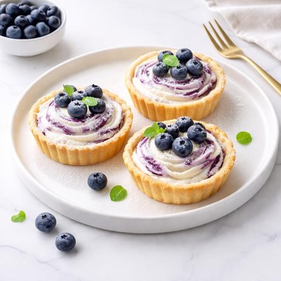 Image of Blueberry Cream Cheese Tarts