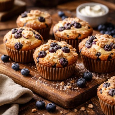 Image of Blueberry Cream Muffins