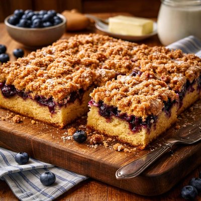 Image of Blueberry Crunch Cake Paula Deen
