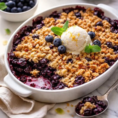 Image of Blueberry Crunch Cobbler