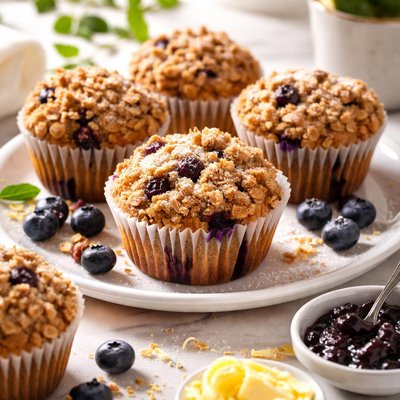 Image of Blueberry Crunch Muffins