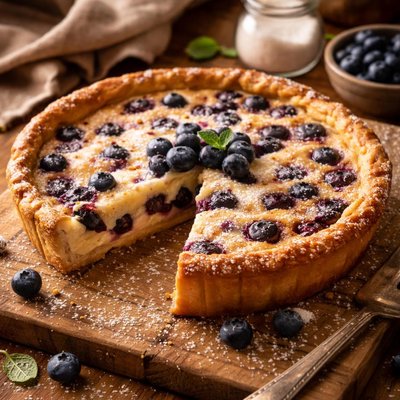 Image of Blueberry Custard Pie