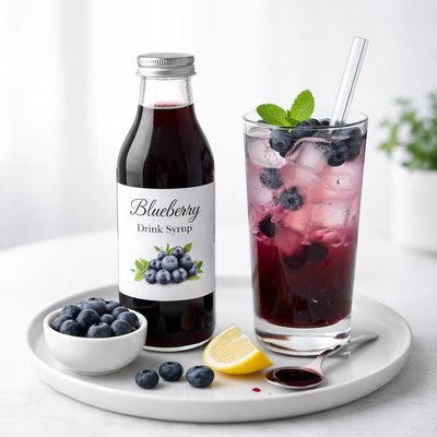 Image of Blueberry Drink Syrup for Blueberry Iced Tea