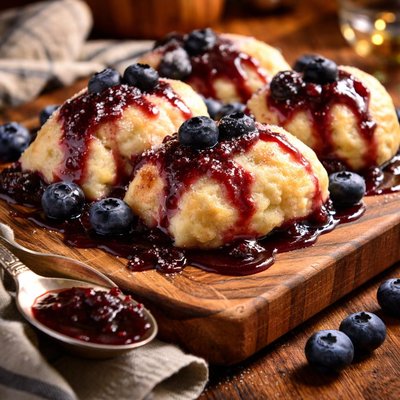 Image of Blueberry Dumplings Recipe Courtesy Paula Deen