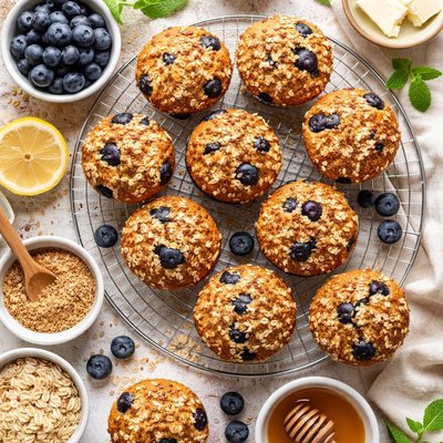 Image of Blueberry Flax Muffins