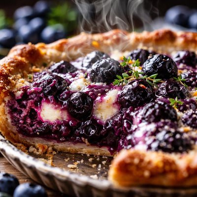 Image of Blueberry Goat Cheese Pie