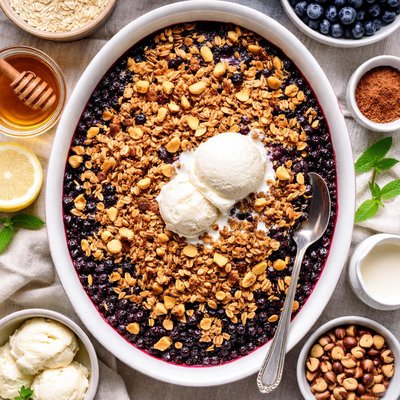 Image of Blueberry Hazelnut Crisp