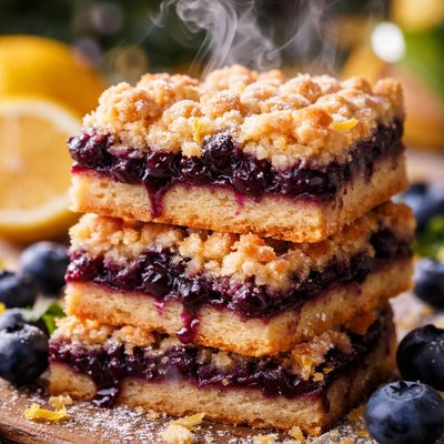 Image of Blueberry Lemon Crumb Bars