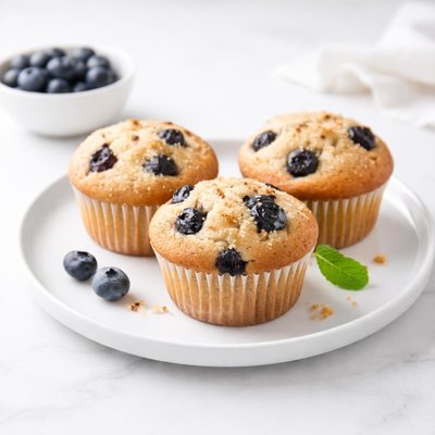 Image of Blueberry Low Fat Muffins