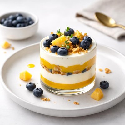 Image of Blueberry Mango and Ginger Parfait