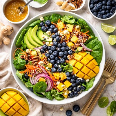Image of Blueberry Mango Ginger Salad